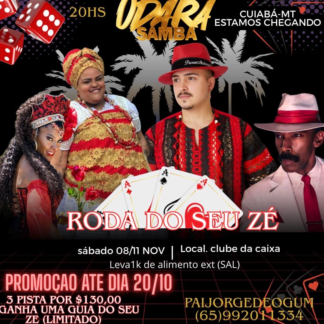 Cuiabá vai tremer na Roda do Seu Zé