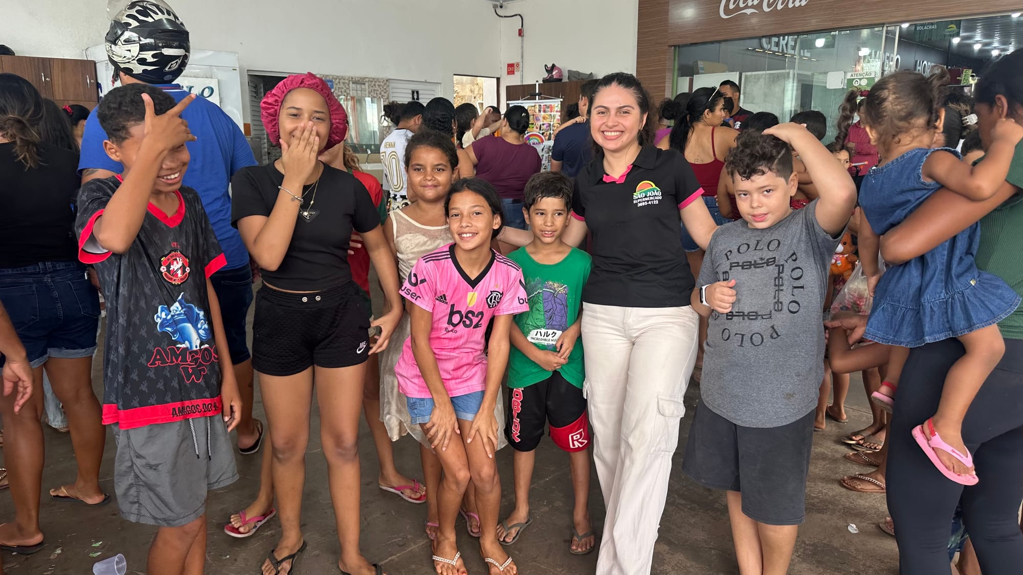 Supermercado São João faz a alegria das famílias em manhã de festa e diversão em Várzea Grande
