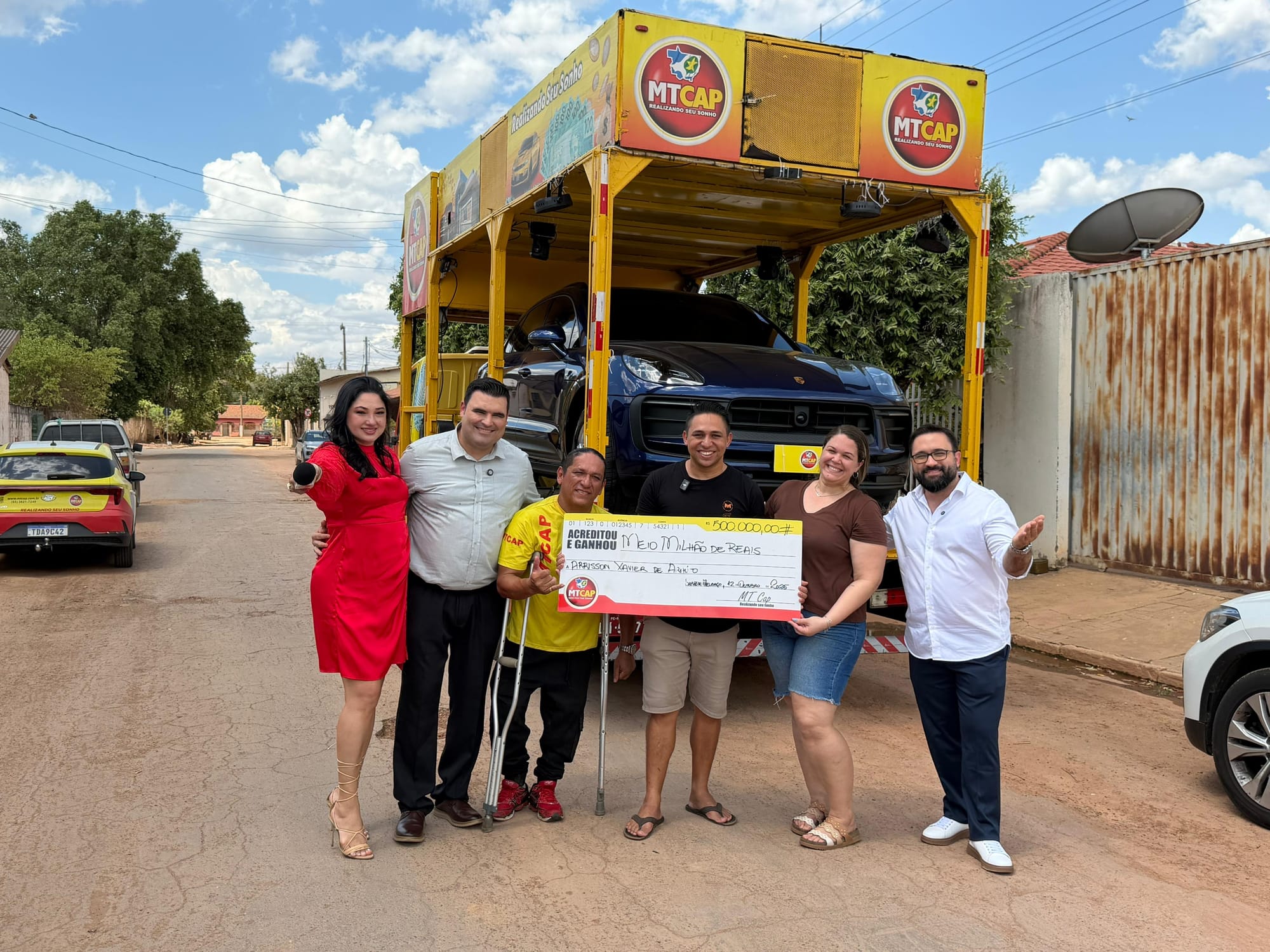 Ganhador da Porsche do MTCAP é de Barão de Melgaço e leva pra casa R$ 500 mil em dinheiro