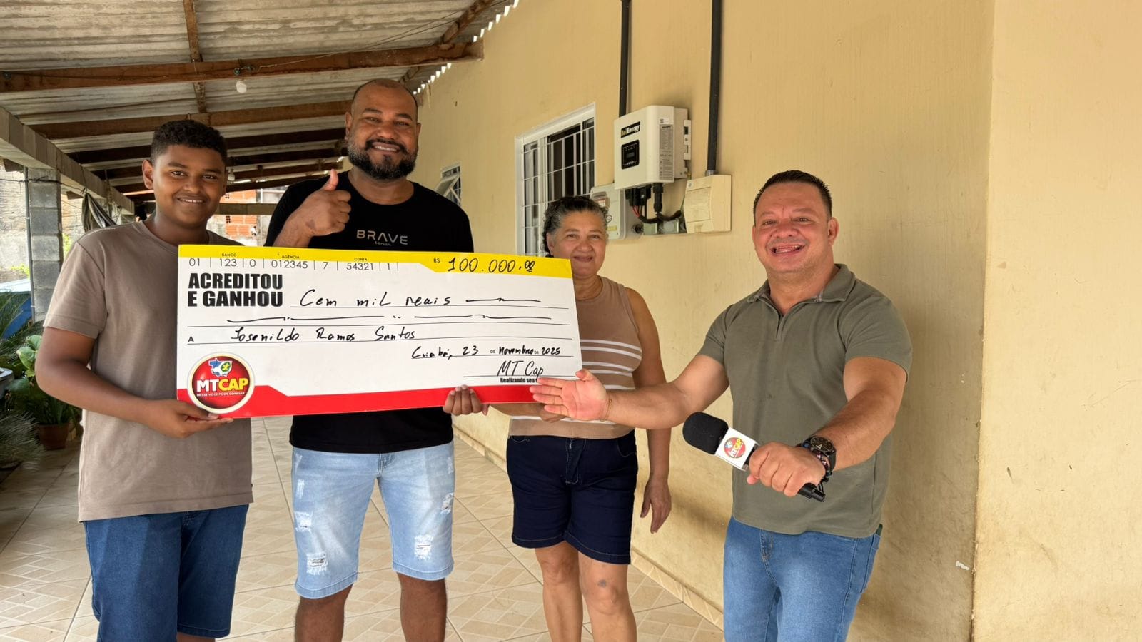 Morador do Jardim Vitória leva R$ 100 mil no MTCAP e se surpreende com ligação: “Demorou pra cair a ficha”