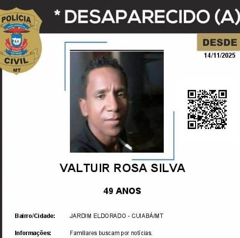 Urgente: Família procura por homem desaparecido morador do Jardim Eldorado