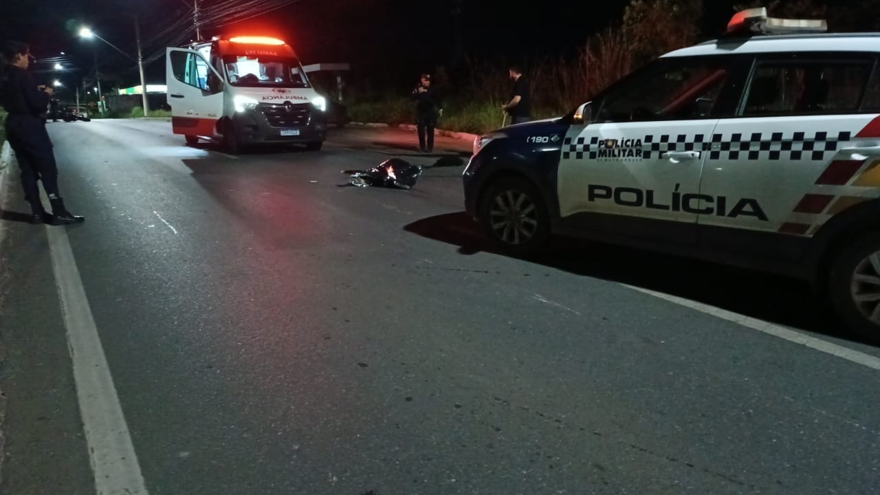 Urgente neste momento motociclista morre após sofrer queda na Avenida das Torres, em Cuiabá