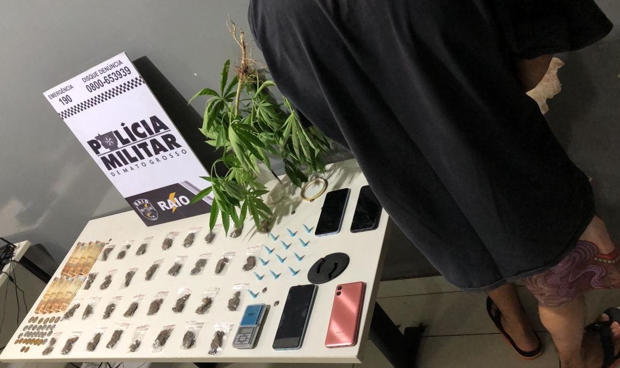 RAIO desmantela ponto de tráfico e golpe da OLX em Várzea Grande durante a Operação Tolerância Zero