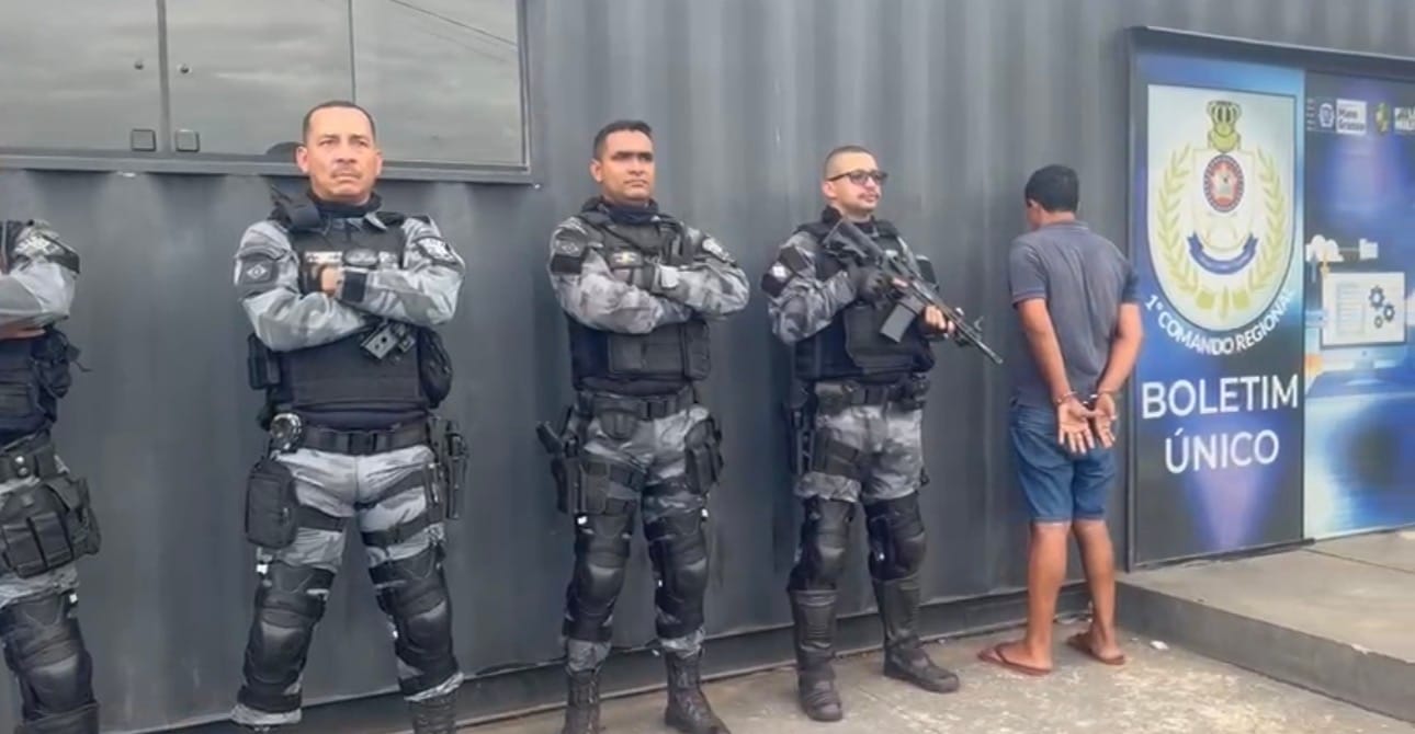 Suspeito de furto em construtora é localizado e preso pela equipe Raio no Pedra 90