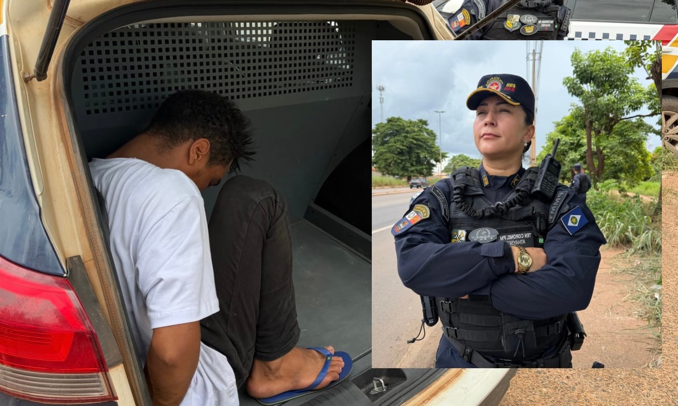 Bandido perigoso com 18 passagens é preso após roubo à mão armada, Várzea Grande; veículo é recuperado em ação rápida da PM