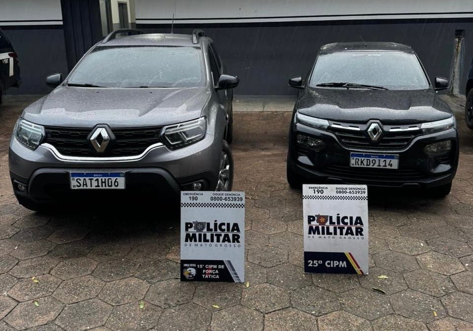 CARROS FURTADOS SÃO RECUPERADOS E ARMA É APREENDIDA EM CONDOMÍNIO DE VÁRZEA GRANDE