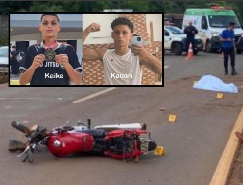 jovem morre e irmão fica em estado gravíssimo após moto atingir poste