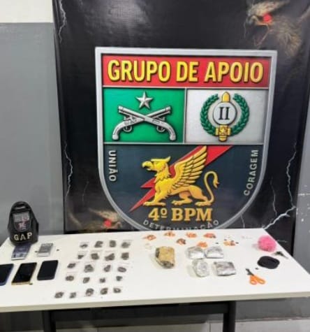🚔 Operação da PM apreende mais de 120 porções de drogas e prende três em Várzea Grande