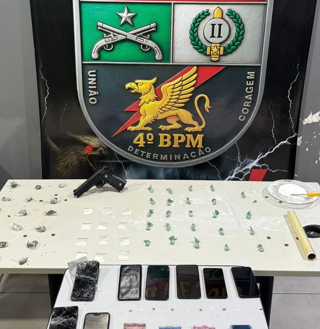 Trio é preso por tráfico, roubo e outros crimes durante ação policial em Várzea Grande