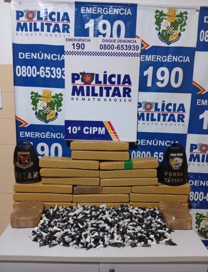 ROTA DO TRÁFICO É ESTOURADA: homem é preso com carga pesada de drogas e criminosos atiram contra polícia em MT