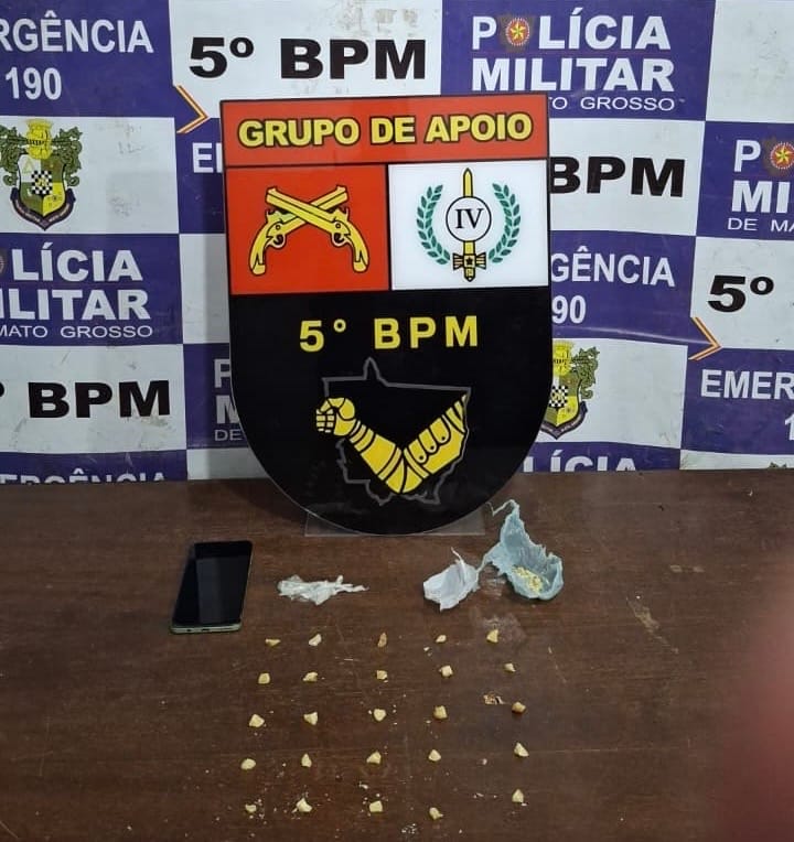 Suspeito com tornozeleira é detido por tráfico de drogas