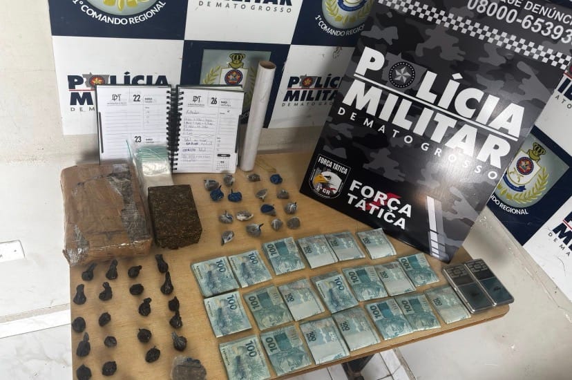 FORÇA TÁTICA ESTOURA DOIS PONTOS DE DROGA APÓS ABORDAGEM NA CONTORNO LESTE 🚔💊