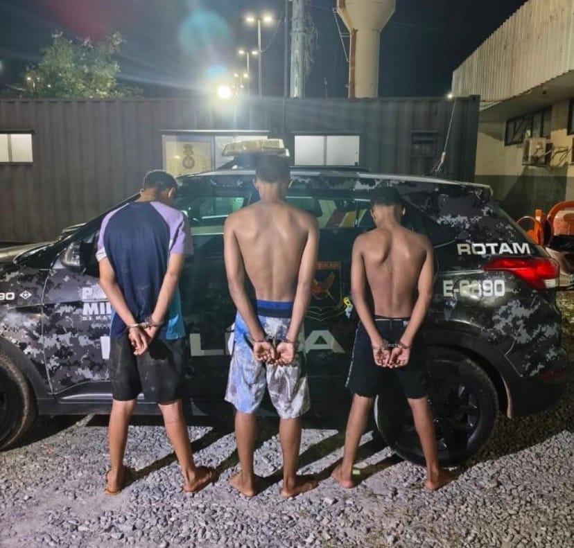 ROTAM apreende trio de adolescentes com drogas, dinheiro e balança em Cuiabá