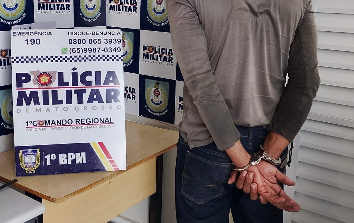 Homem é preso em flagrante furtando cabos de telefonia em Cuiabá