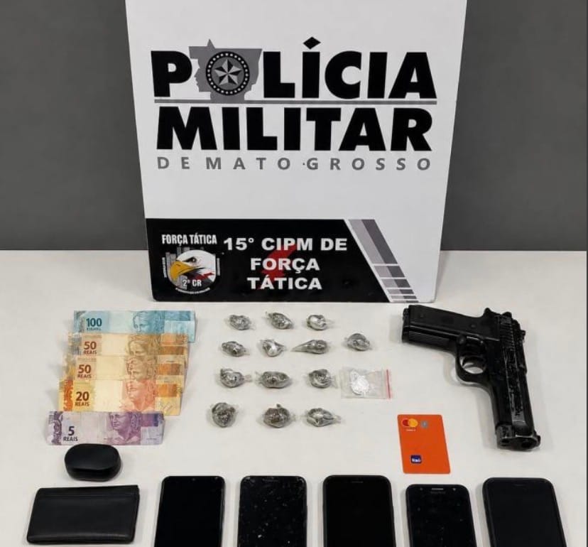 🚔 Força Tática Apreende Dois Adolescentes com Drogas, Dinheiro e Simulacro de Pistola em Várzea Grande
