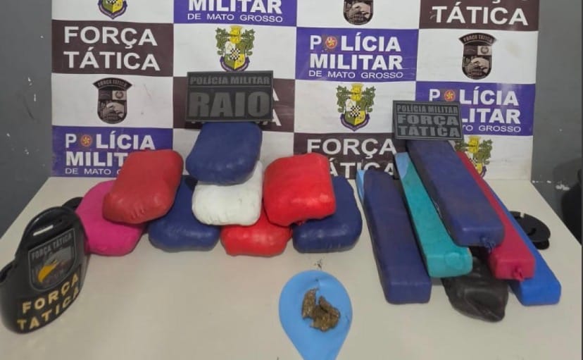 Jovem de 18 anos é presa com 11 quilos de drogas durante corrida por aplicativo em MT