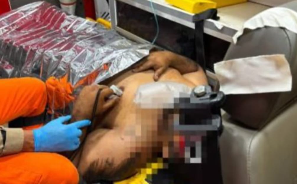 CAMINHONEIRO ESCAPA DA MORTE APÓS SER PRENSADO DURANTE REPARO EM VEÍCULO NA BR-174 EM CÁCERES