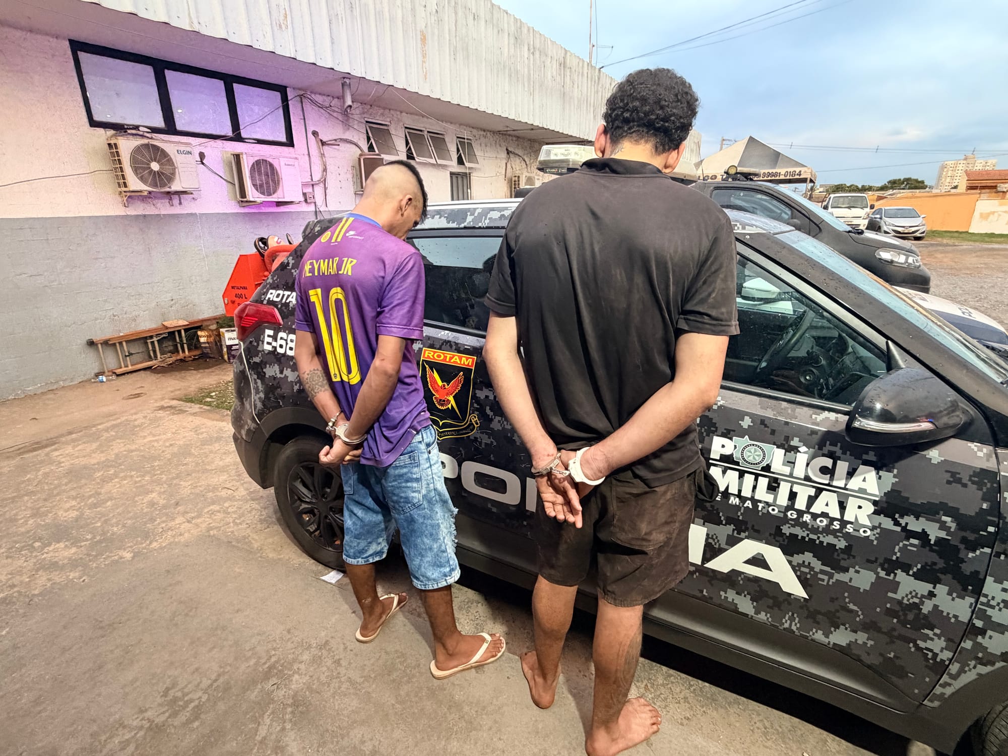 Todos os envolvidos em assalto a sítio na região da Guia são presos pela PM em Cuiabá