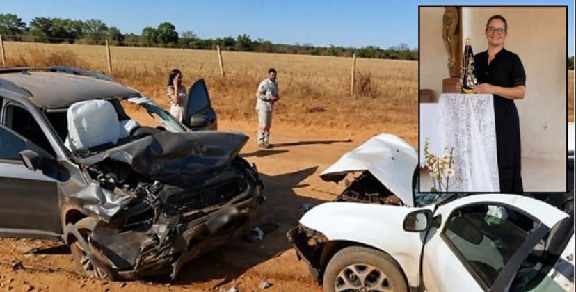 Poeira tira visibilidade na MT-433 e mulher morre após colisão entre veículos