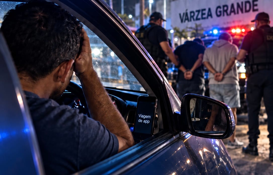 Motorista de aplicativo é rendido com faca e obrigado a transferir R$ 1 mil via Pix