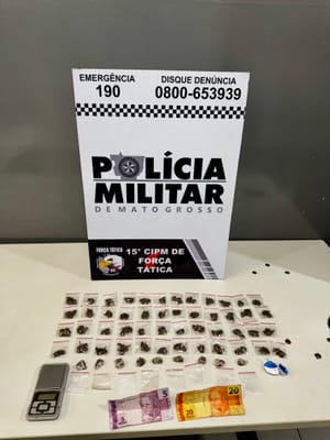 Força Tática prende jovem com drogas em residência durante patrulhamento em Várzea Grande