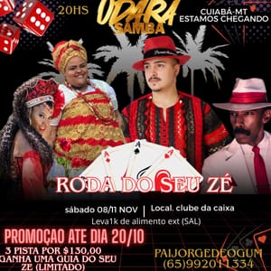 Cuiabá vai tremer na Roda do Seu Zé