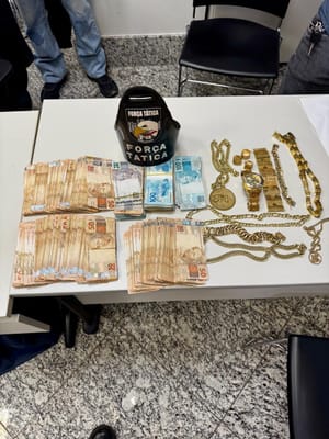 Força Tática apreende joias e quase R$ 51 mil durante patrulhamento em Várzea Grande