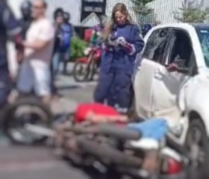 Motociclista morre após colisão violenta com carro na Avenida Miguel Sutil, em Cuiabá