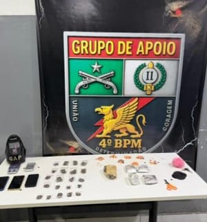 🚔 Operação da PM apreende mais de 120 porções de drogas e prende três em Várzea Grande