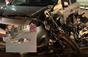 URGENTE: Motorista foge após provocar grave acidente e deixa motociclista em estado delicado em Cuiabá