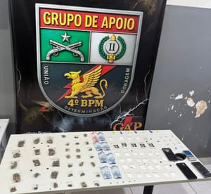 Dupla é presa por tráfico de drogas após tentativa de fuga e cerco policial em Várzea Grande