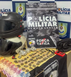 Suspeito tenta fugir, mas é preso com 84 porções de drogas em Cuiabá