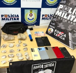 Três homens são presos por tráfico de drogas no bairro Morada da Serra, em Cuiabá