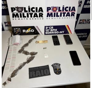 Faccionados caem com drogas após ação da PM em Sorriso