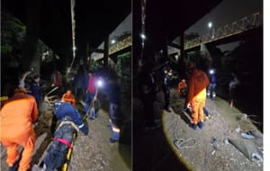 MULHER É ATROPELADA E DESPENCA DE PONTE EM AVENIDA DE CUIABÁ