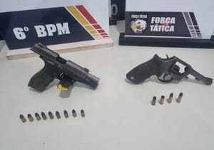 Suspeitos de facção trocam tiros com a PM, fogem para mata e acabam presos em Cáceres