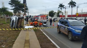 Tragédia na FEB: mulher morre atropelada após colisão entre carros em Várzea Grande