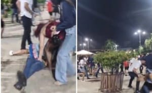 CONFUSÃO APÓS ARRAIÁ: ALUNOS TROCAM SOCOS EM PRAÇA DE CUIABÁ E CENA VIRALIZA