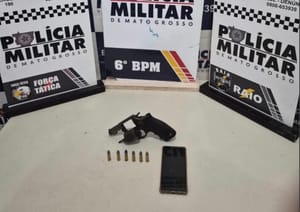 EXECUÇÃO IMPEDIDA: PM prende dupla armada que confessou plano de matar homem em Cáceres