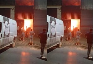 FOGO DEVASTADOR: incêndio destrói fábrica de pães em Cuiabá e assusta moradores