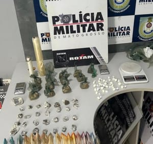 Rotam desmantela ponto de tráfico e prende duas jovens com grande quantidade de drogas em Cuiabá