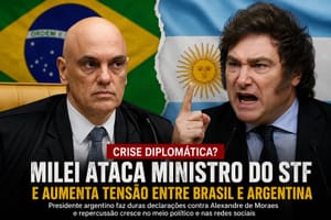MILEI ATACA MORAES, GERA CRISE DIPLOMÁTICA E É REBATIDO PELO STF