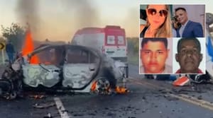 Tragédia na BR-163: colisão violenta mata quatro pessoas e destrói veículos em Rosário Oeste