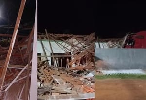 Ex-namorado invade casa com carreta, derruba imóvel e mulher é resgatada viva dos escombros em MT
