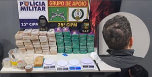 GAP São Matheus apreende 77 tabletes de pasta base de cocaína em Várzea Grande