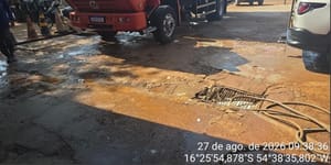 PM Ambiental flagra irregularidades em lava-jato e aponta risco de contaminação do solo em Rondonópolis