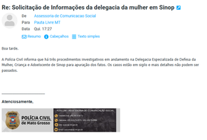 Polícia Civil mantém três investigações envolvendo vereador de Sinop após denúncias de mulheres