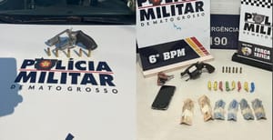 FACÇÃO MANDA MATAR RIVAIS, MAS QUATRO SUSPEITOS SÃO PRESOS ARMADOS EM CÁCERES